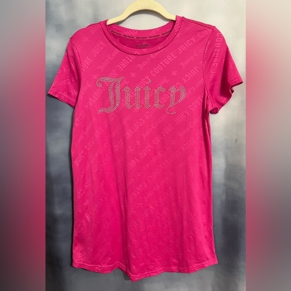 Juicy Couture super soft pink sleep shirt with studs sz S looks brand new - Picture 2 of 5